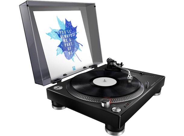 Pioneer DJ PLX-500 Platespiller, Sort High Torque Direct Drive Turntable 